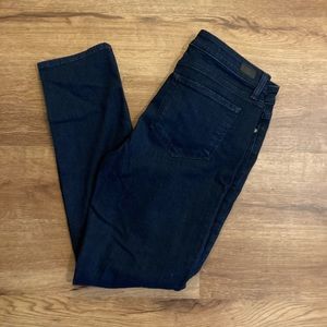 PAIGE Skyline Ankle Peg Front Slit Jeans Size 32.